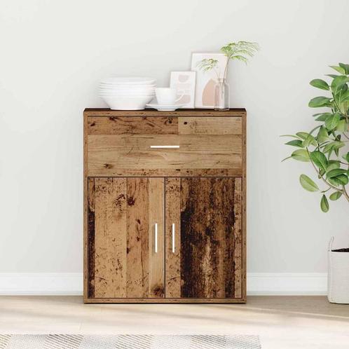 vidaXL Dressoir met lade Oud hout 60 x 31 x 70 cm Bewerkt, Huis en Inrichting, Kasten | Dressoirs, Nieuw, 50 tot 100 cm, Overige houtsoorten