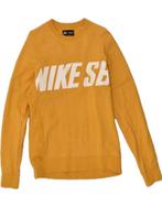 NIKE Womens Graphic Sweatshirt Jumper UK 14 Medium Yellow, Kleding | Dames, Verzenden, Nieuw