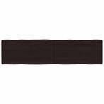 vidaXL Tafelblad natuurlijke rand 160x40x(2-4)cm eikenhout, Huis en Inrichting, Tafels | Eettafels, Verzenden, Nieuw