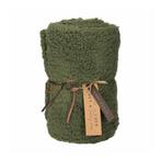 JENS Living Teddy Plaid - Fleecedeken - Groen, Verzenden, Nieuw