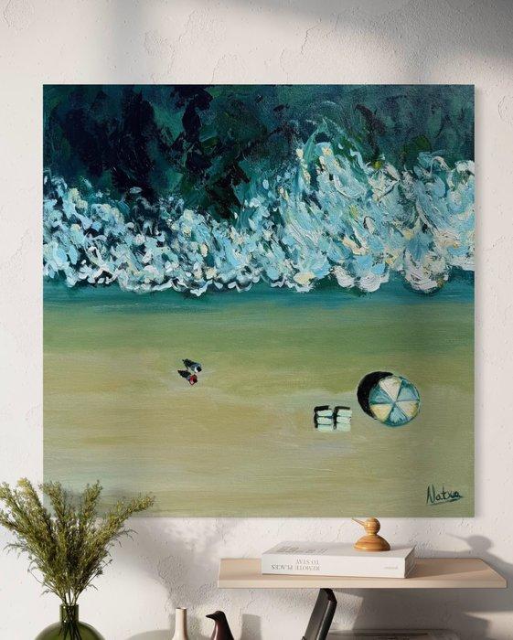 NTX Studio - The quiet beach, Antiek en Kunst, Kunst | Schilderijen | Modern