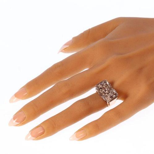 Zonder Minimumprijs - Ring - 18 karaat Geel goud - Diamant -, Sieraden, Tassen en Uiterlijk, Ringen