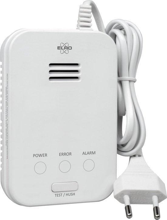 ELRO FG4000P Gasmelder - 230v - Detectie van methaangas, Doe-het-zelf en Verbouw, Alarmsystemen, Zo goed als nieuw, Ophalen of Verzenden