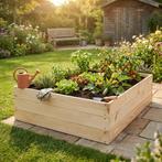 Tuinbak 120cm Hout | A-kwaliteit | Beste Prijs, Minder dan 30 cm, 100 cm of meer, Vierkant, Nieuw