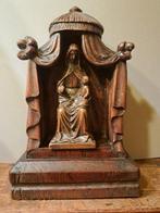 Beeld, Antieke Kapel circa 1920 Hand Gesculpteerde Kapel Met, Antiek en Kunst