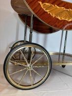 Serveerwagen - Hout, Messing - Barwagen / Servierwagen, Antiek en Kunst