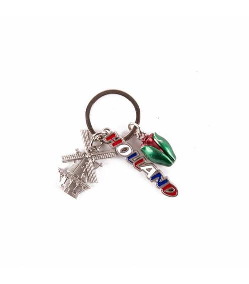 Sleutelhanger met Bedels Holland Molen Tulpenknop, Kleding | Heren, Schoenen, Nieuw, Ophalen of Verzenden