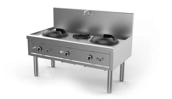Unni-cooking | Wok Fornuis | Gas | 2 Wok Branders | 1 Soep B, Zakelijke goederen, Horeca | Keukenapparatuur, Nieuw in verpakking