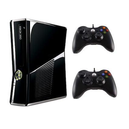 Xbox 360 Slim 4GB + 2 Nieuwe Controllers, Spelcomputers en Games, Spelcomputers | Xbox 360, Nieuw, Ophalen of Verzenden