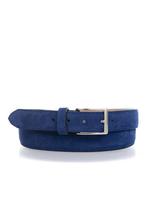 Suede leren riem blauw NIEUW, Overige kleuren, Nieuw, Riem of Ceintuur, Blauw