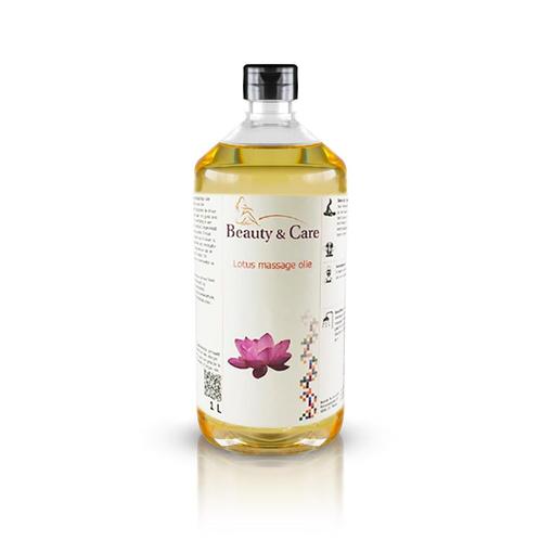 Beauty & Care Lotus Purifying Body & Massage oil 1 L.  new, Sport en Fitness, Massageproducten, Olie of Lotion, Nieuw, Ophalen of Verzenden