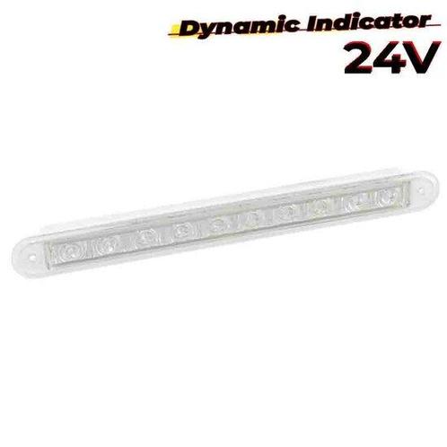 LED dynamisch knipperlicht slimline 24v 40cm. kabel (Transpa, Auto's, Bestelauto's, Verzenden