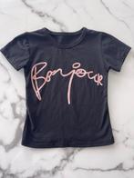 Meisjes t-shirt bonjour in de kleur zwart, Verzenden, Nieuw, Overige maten