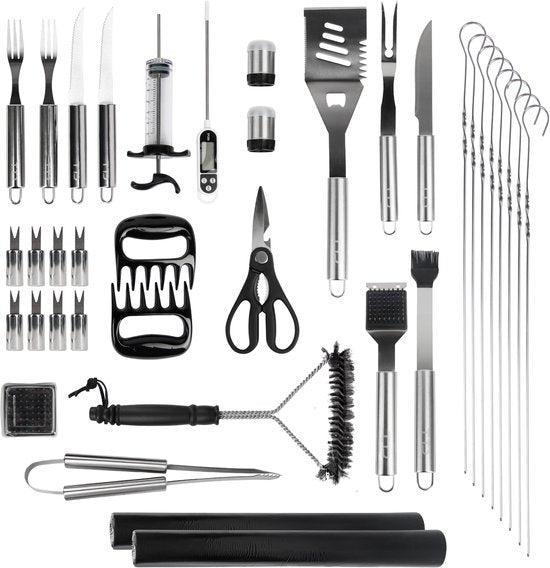 2dekans | TTD® Premium BBQ Accessoires Set 40-delig - BBQ, Tuin en Terras, Barbecue-accessoires, Zo goed als nieuw, Ophalen of Verzenden