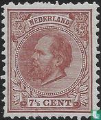 Nederland - Koning Willem III (K 12½:12 grote gaten) - 1888, Postzegels en Munten, Postzegels | Nederland, Verzenden, Gestempeld