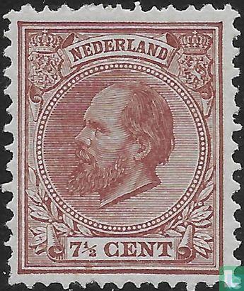 Nederland - Koning Willem III (K 12½:12 grote gaten) - 1888, Postzegels en Munten, Postzegels | Nederland, Verzenden
