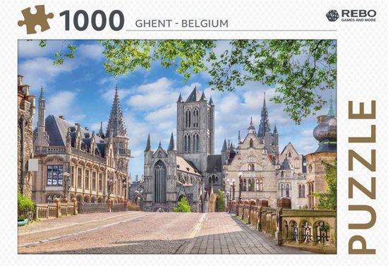 Boek: Gent - puzzel 1000 stukjes - (als nieuw), Boeken, Hobby en Vrije tijd, Zo goed als nieuw, Verzenden