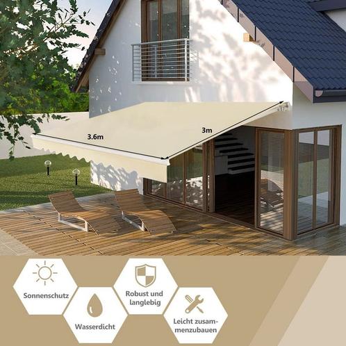 Tweedekans | Coast luifel met crank balkon luifel, Tuin en Terras, Zonneschermen, Zo goed als nieuw, Ophalen of Verzenden