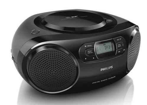 Philips AZB500B - Radio/CD-Speler - Zwart, Audio, Tv en Foto, Luidsprekers