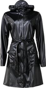 Rains - Maat L/XL Curve Jacket Regenjas Dames Shiny Zwart, Verzenden, Nieuw