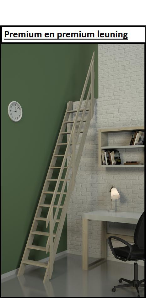 Steektrap vurenhout voor maar 100.00, Doe-het-zelf en Verbouw, Ladders en Trappen, Trap, Nieuw, 2 tot 4 meter, Ophalen of Verzenden