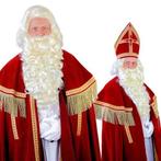 Sinterklaas baard TV-Sint kanekalon (55cm), Verzenden, Nieuw, Feestartikel