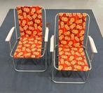 Pinco - Stoel - Stof & Aluminium - Twee vintage klapstoelen