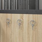 vidaXL Schroefoog met ring 3 st staal zilverkleurig, Dieren en Toebehoren, Verzenden, Nieuw