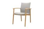 Suns Florine stapelbare dining tuinstoel - Taupe/Teak, Verzenden, Nieuw, Overige materialen