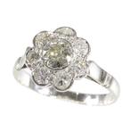 Ring Platina - 1.32ct. tw. Diamant (Natuurlijk) - Vintage, Sieraden, Tassen en Uiterlijk, Nieuw