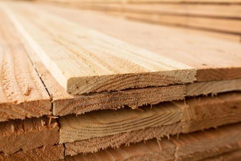 HOUT DEAL! Douglas plank van 22x250mm €3,08 per m1, Doe-het-zelf en Verbouw, Hout en Planken, Overige houtsoorten, 300 cm of meer