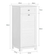 Badkamerkast met wasmand en lade – compacte opbergkast, Huis en Inrichting, Badkamer | Badkamermeubels, Verzenden, Nieuw