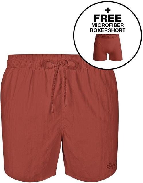 Muchachomalo Solid Zwembroek Rood maat XXL Heren, Kleding | Heren, Broeken en Pantalons, Rood, Nieuw, Overige maten, Verzenden