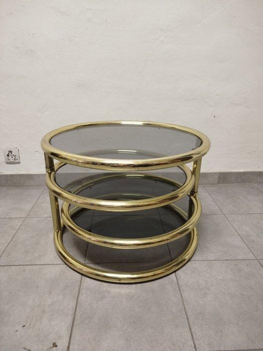 Salontafel - Staal - Ronde salontafel, Antiek en Kunst, Kunst | Designobjecten