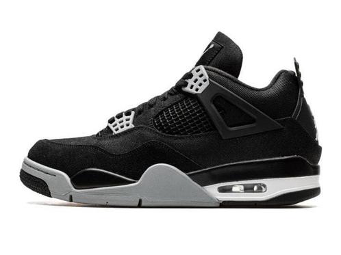 Air Jordan 4 Retro Black Canvas - Maat 42.5 EU, Kleding | Heren, Schoenen, Ophalen of Verzenden
