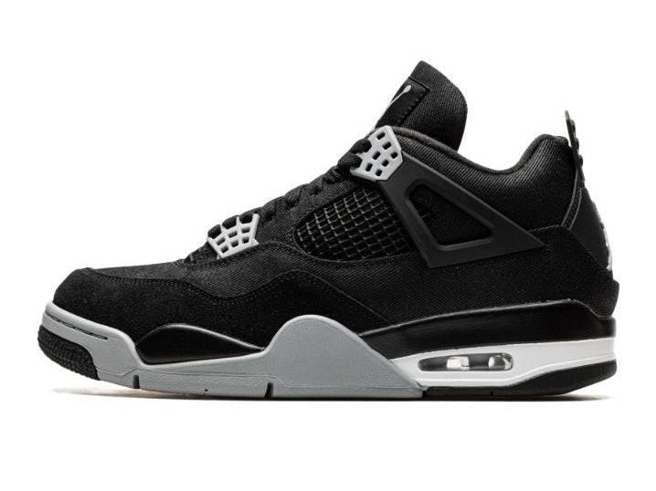 Air Jordan 4 Retro Black Canvas - Maat 42.5 EU, Kleding | Heren, Schoenen, Ophalen of Verzenden