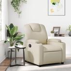 vidaXL Relaxfauteuil Crème Kunstleer, Huis en Inrichting, Fauteuils, Verzenden, Nieuw