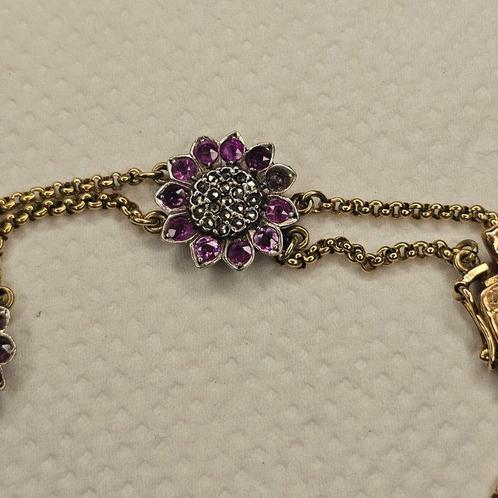Armband - 14 karaat Geel goud - Robijn, Sieraden, Tassen en Uiterlijk, Armbanden