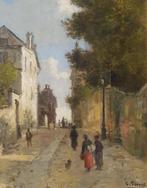 Charles Pécrus (1826-1907) - Paris, rue à Montmartre