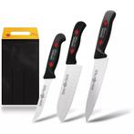 Eikaso Solingen Keukenmessenset – 3-delig – Santokumes m, Ophalen of Verzenden, Nieuw, Kunststof, Bestekset