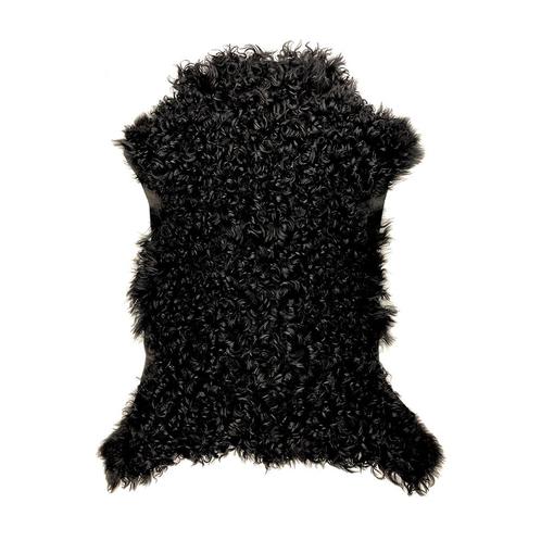 vacht lam spaans curly zwart 60-70cm, Huis en Inrichting, Woonaccessoires | Overige, Verzenden