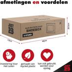 JUST23 Schoenen opbergsysteem 6PACK - Transparant -, Ophalen of Verzenden, Nieuw