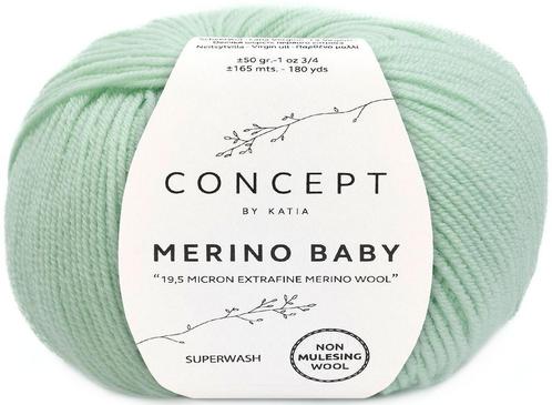 Katia Concept Merino Baby - 156 pastelgroen - Wol Garen, Hobby en Vrije tijd, Breien en Haken, Ophalen of Verzenden