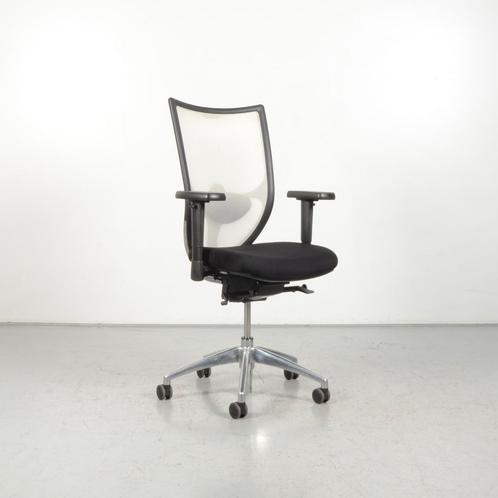 Bureaustoel CS Airtop - Zwart - wit mesh rugleuning, Zakelijke goederen, Kantoor en Winkelinrichting | Kantoormeubilair en Inrichting