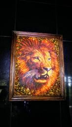 Baltisch Ambers mozaïekafbeelding - Barnsteen - 46 cm - 36, Antiek en Kunst