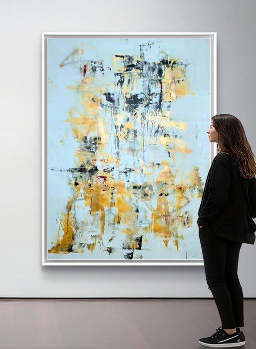 Irena Lenartowicz - Composition with Gold - XXL, Antiek en Kunst, Kunst | Schilderijen | Modern