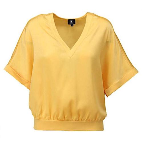 -30% K-Design  K-Design Trui a672-mimosa  maat M, Kleding | Dames, Truien en Vesten, Geel, Nieuw, Verzenden
