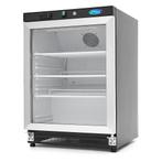 Koelkast - 200 L - Zwart - met Glazen Deur, Witgoed en Apparatuur, Koelkasten en IJskasten, 85 tot 120 cm, Zonder vriesvak, 200 liter of meer