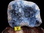 celestine Kristallen Cluster - Hoogte: 31 cm - Breedte: 26, Verzamelen, Mineralen en Fossielen