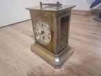Rijtuigklok, Wekker - Antiek Metaal, Verzilverd, Messing -, Antiek en Kunst, Antiek | Klokken